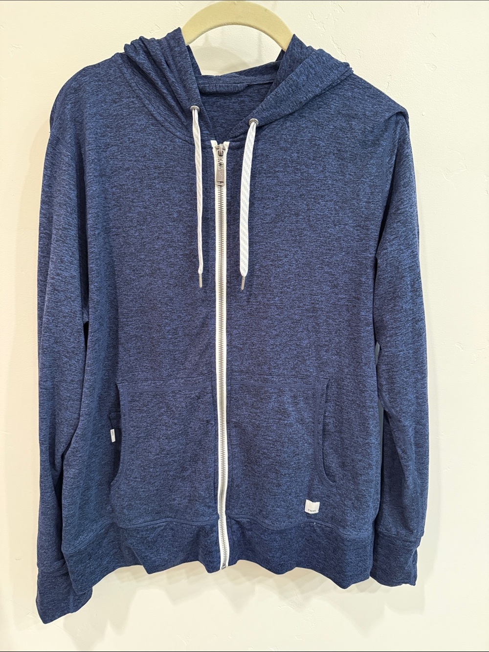Vuori Halo Performance Hoodie Navy Blue